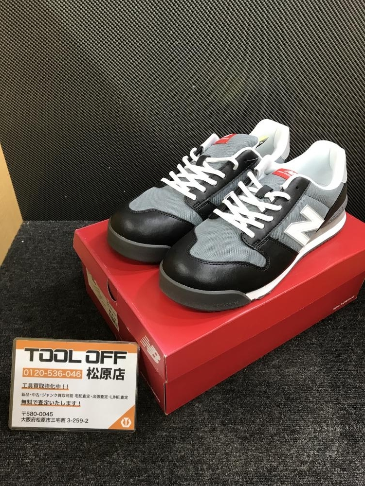 013♪未使用品・即決価格♪new balanc ニューバランス 安全靴 28cm PL-281 BLK+GRY+WHT拍卖