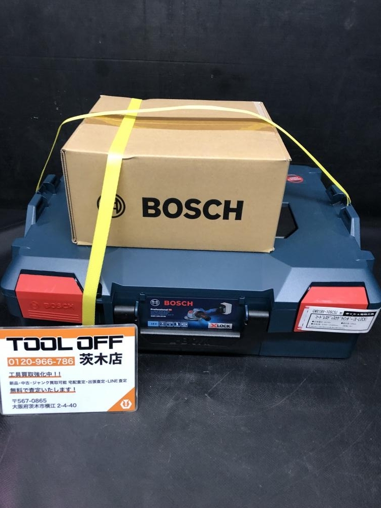 015●未使用品・即決価格●BOSCH ボッシュ 18V充電式125mmディスクグラインダ GWX18V-10SC5J バッテリ×2充電器×1X-LOCK拍卖