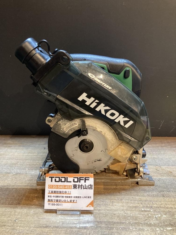 004★ジャンク品・1円出品★HiKOKI 36V125mmコードレス集じん丸のこ C3605DYB 本体のみ 通電OK ※固着のため角度、深さ調整不可拍卖