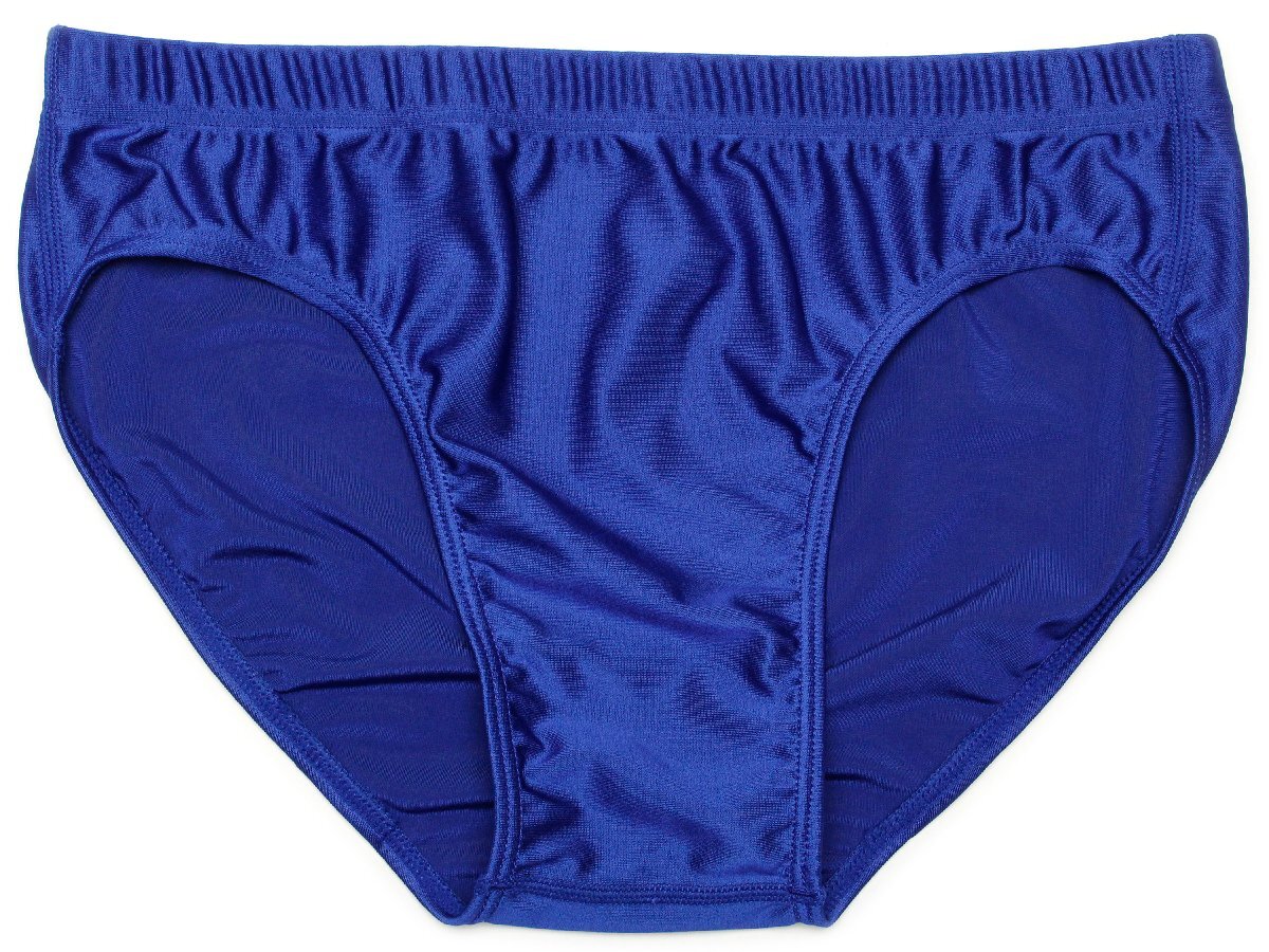 (Mサイズ)やわらか2WAY★ローライズレーシングブルマ(フラットシーマ縫製) ブルー拍卖