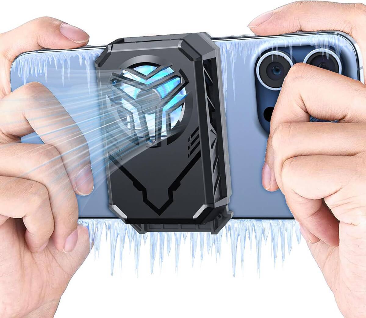 スマホ 冷却ファン ペルチェ素子 急速冷却 USB給電式 伸縮式 スマホクーラー 軽量 手が邪魔にならない 原神 荒野行動 FGO実況専用拍卖