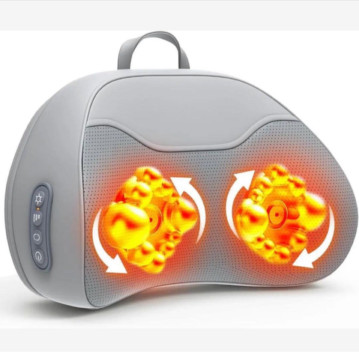 腰枕 クッション 一台多役 3段階強度調整 温熱機能 双方向回転 USB充電式拍卖