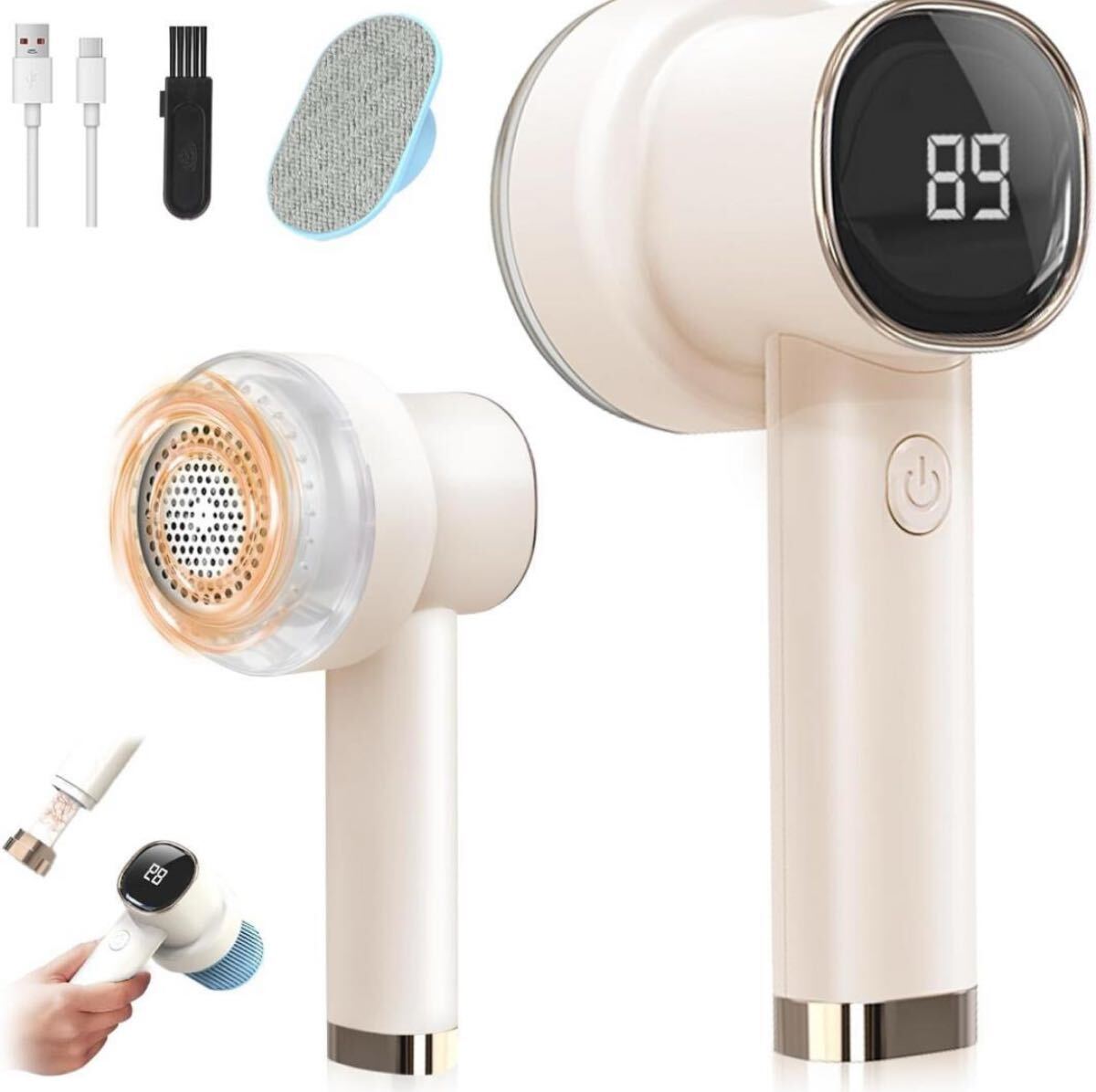 毛玉取り けだまとり 電動 3in1多機能毛玉クリーナー LEDディスプレイ付拍卖