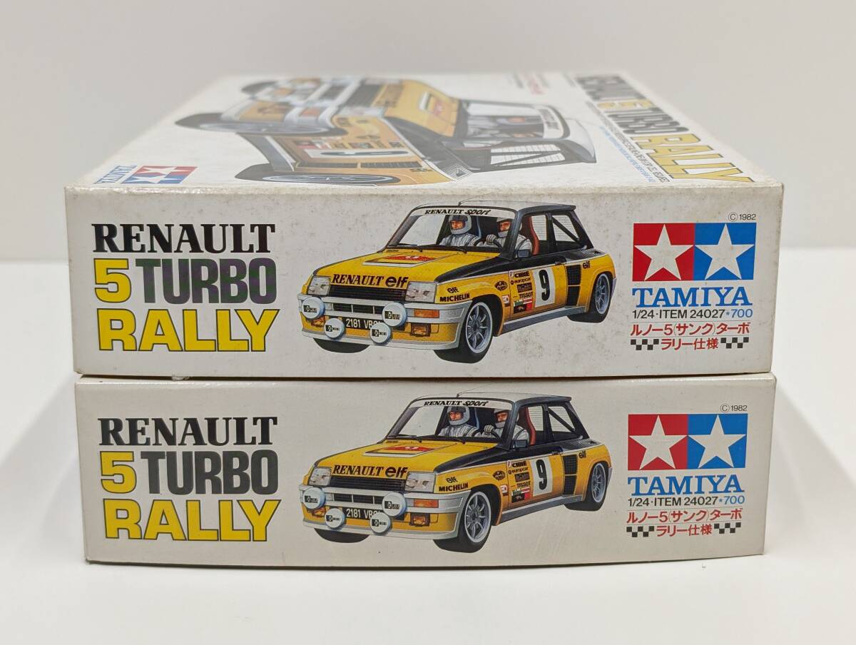 PP24B◆2点セット No. 24027/27 タミヤ 1/24 Renault ルノー 5 サンク ターボ ラリー 仕様 Turbo Rally 未組立 プラモデル TAMIYA拍卖