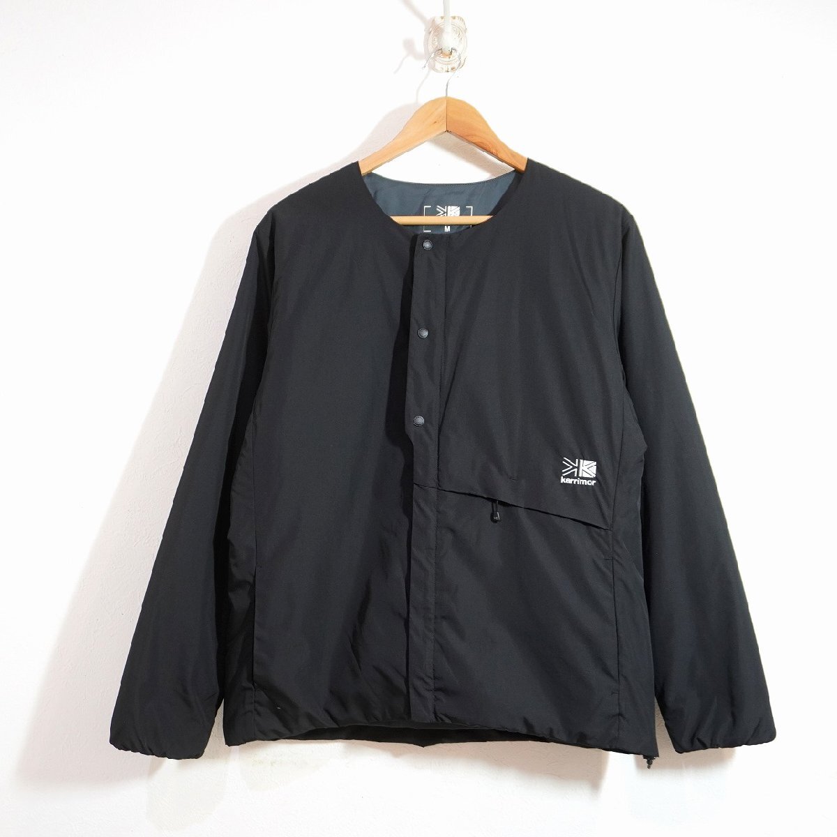 karrimor (M) GUST CREW ガストクルー ノーカラー中綿ジャケット 101106 カリマー 黒 J11-65拍卖