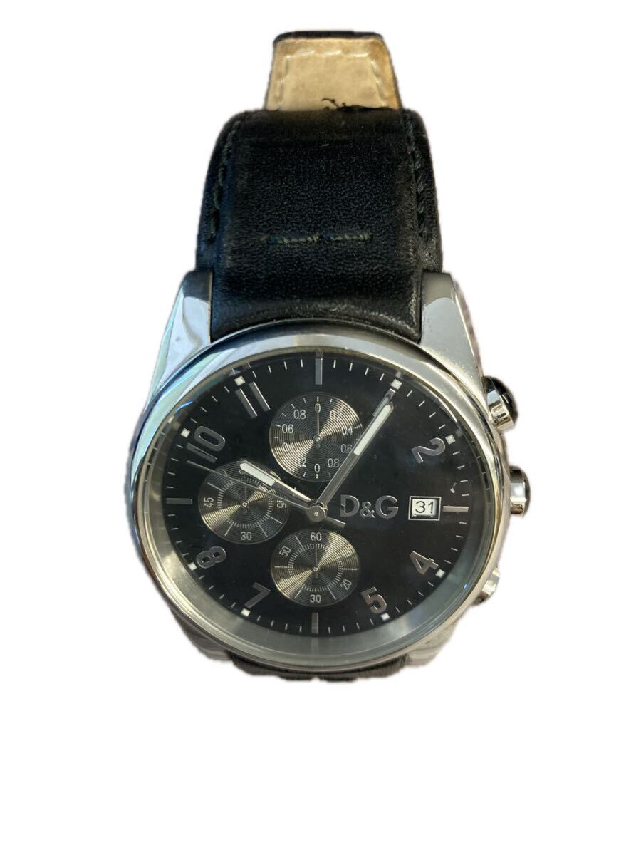 1円出品!! (G-9a) Dolce&Gabbana 腕時計 文字盤ブラック 動作未確認商品 拍卖