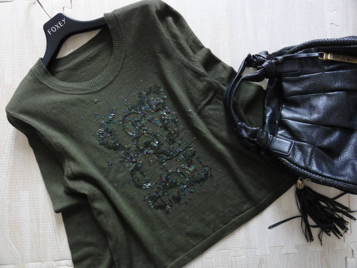 美品・Leilian・レリアン・シルク・カシミヤ混・ウールニット・大きいサイズ13+拍卖