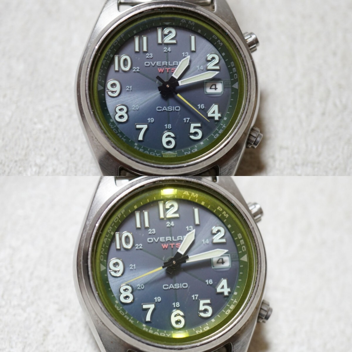 F2178 稼動品 CASIO/カシオ OVERLAND オーバーランド WTS TOUGH SOLAR タフソーラー メンズ 腕時計 アクセサリー ヴィンテージ ブランド拍卖