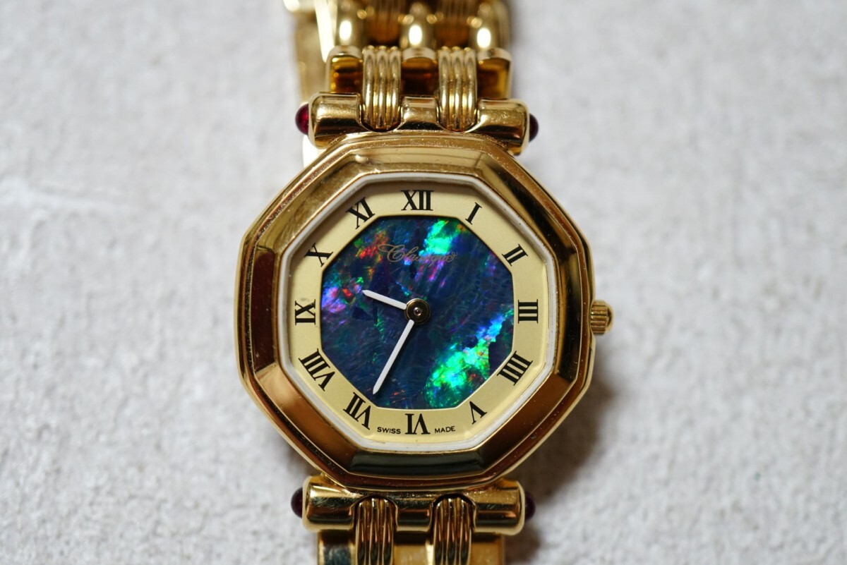 F2096 Classique/クラシック オパール opal 文字盤 SWISS ゴールドカラー レディース 腕時計 アクセサリー ブランド クォーツ 不動品拍卖