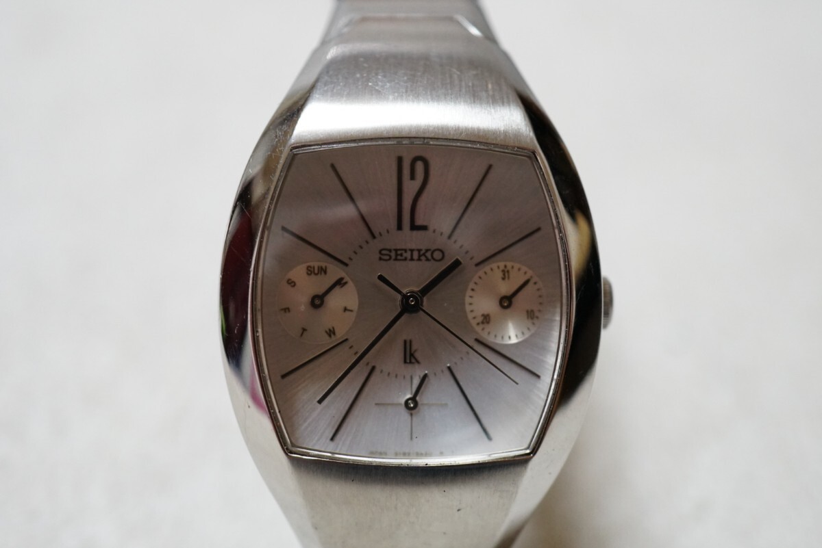 F2076 SEIKO/セイコー Ik LUKIA ルキア クロノグラフ レディース 腕時計 アクセサリー ヴィンテージ ブランド クォーツ 不動品拍卖
