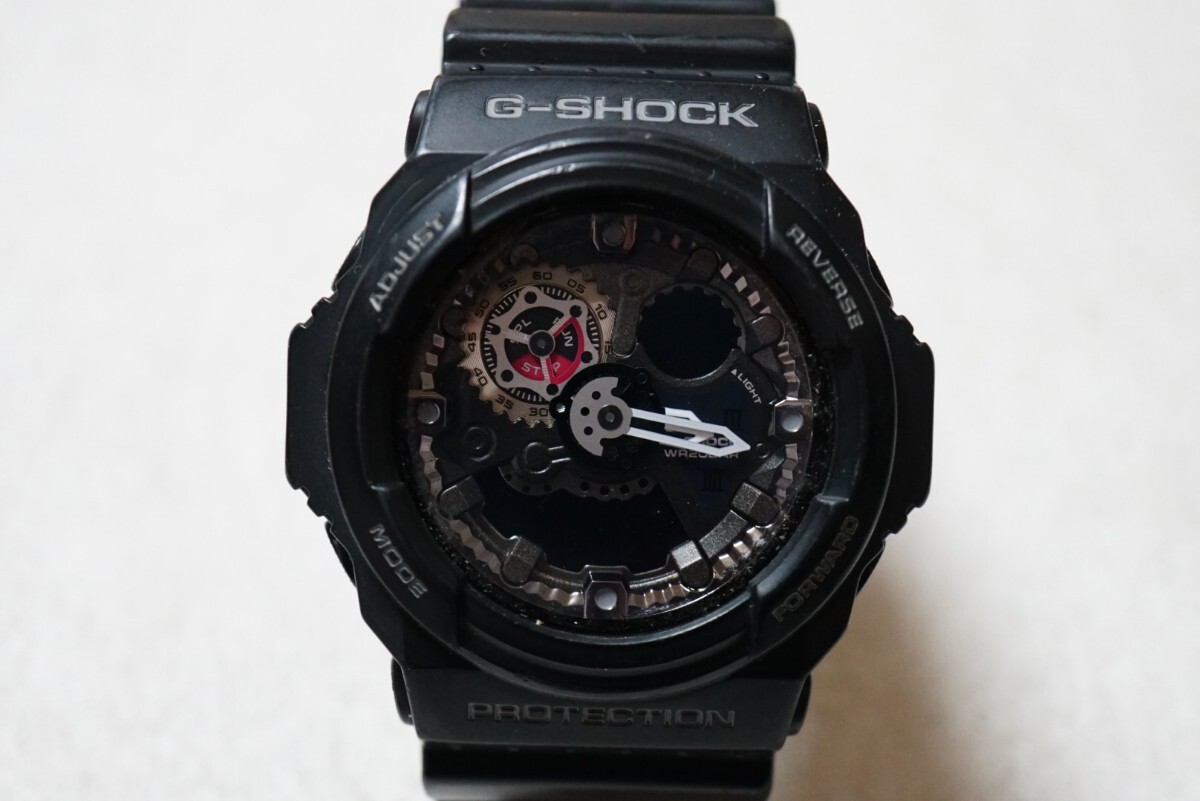 F2050 CASIO/カシオ G-SHOCK 黒 ブラック メンズ 腕時計 アクセサリー ヴィンテージ ブランド クォーツ 不動品拍卖