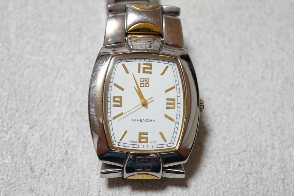 F2043 GIVENCHY/ジバンシィSWISS メンズ 腕時計 アクセサリー ヴィンテージ スイス ブランド クォーツ 不動品拍卖