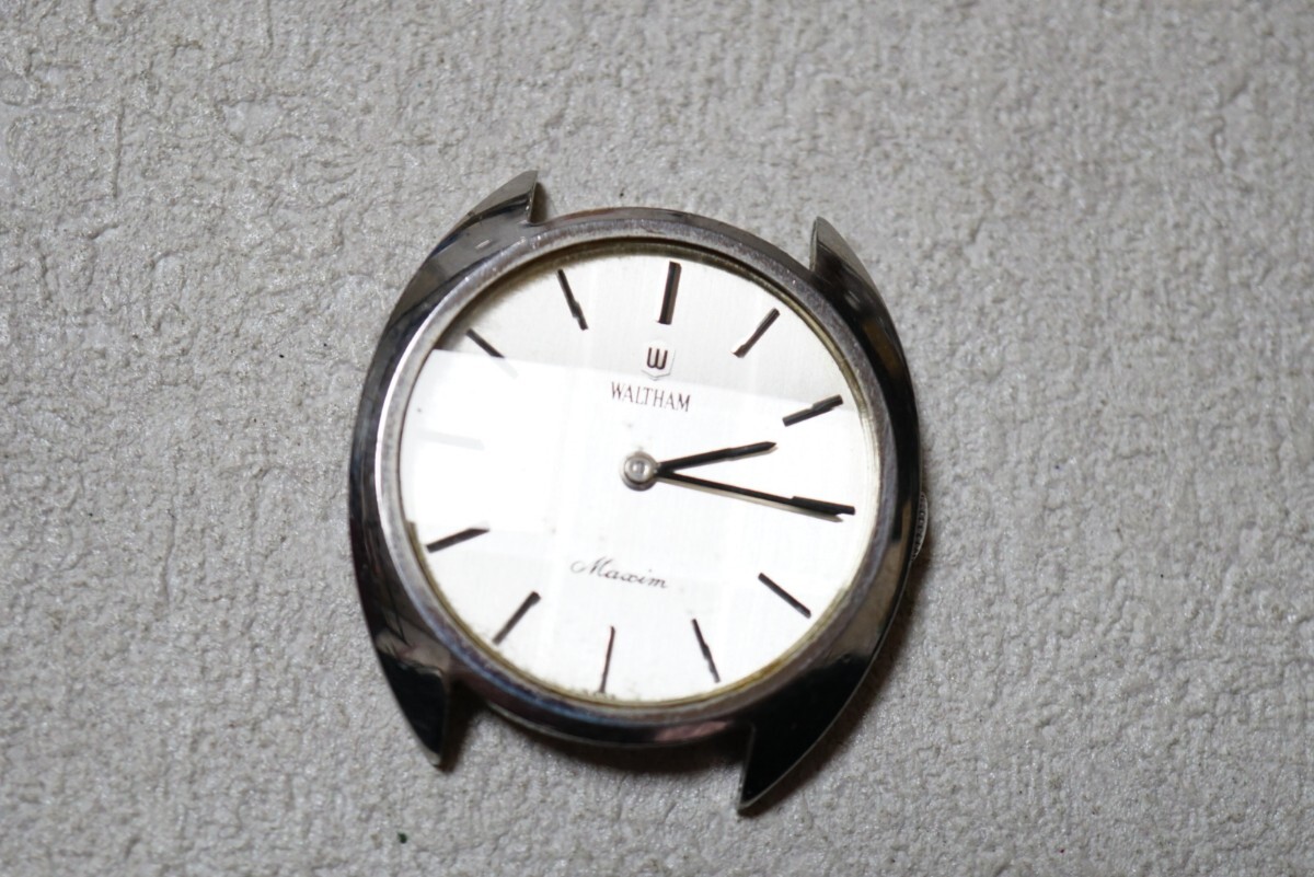 F2013 WALTHAM/ウォルサム Maxim マキシム 手巻き フェイス 文字盤 メンズ 腕時計 アクセサリー ヴィンテージ ブランド 不動品拍卖