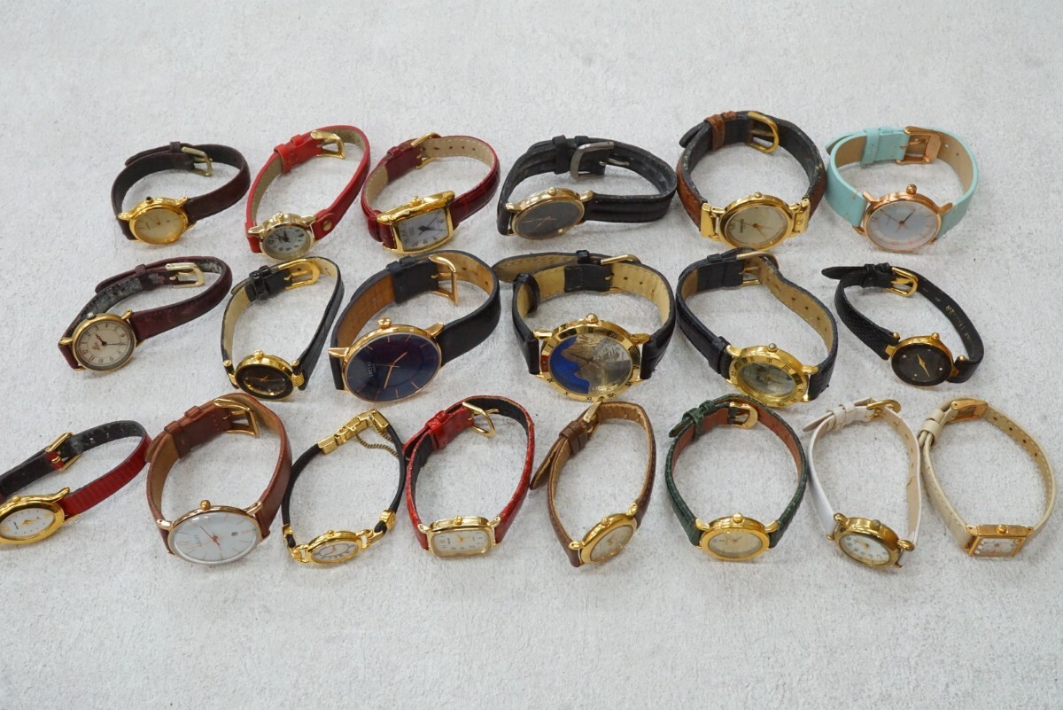 F289 ゴールドカラー 腕時計 20点セット メンズ レディース アクセサリー クォーツ 大量 まとめて おまとめ まとめ売り 不動品拍卖