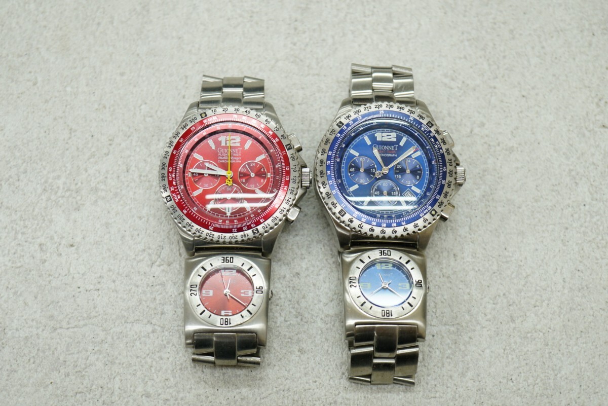 F407 ギオネ/GUIONNET フライトタイマー パイロット クロノグラフ メンズ 腕時計 アクセサリー ヴィンテージ 大量 おまとめ まとめて拍卖