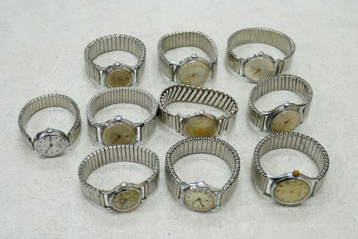F586 手巻き SEIKO/CITIZENなど レディース 腕時計 10点セット ヴィンテージ アクセサリー 大量 まとめて おまとめ まとめ売り ジャンク品拍卖