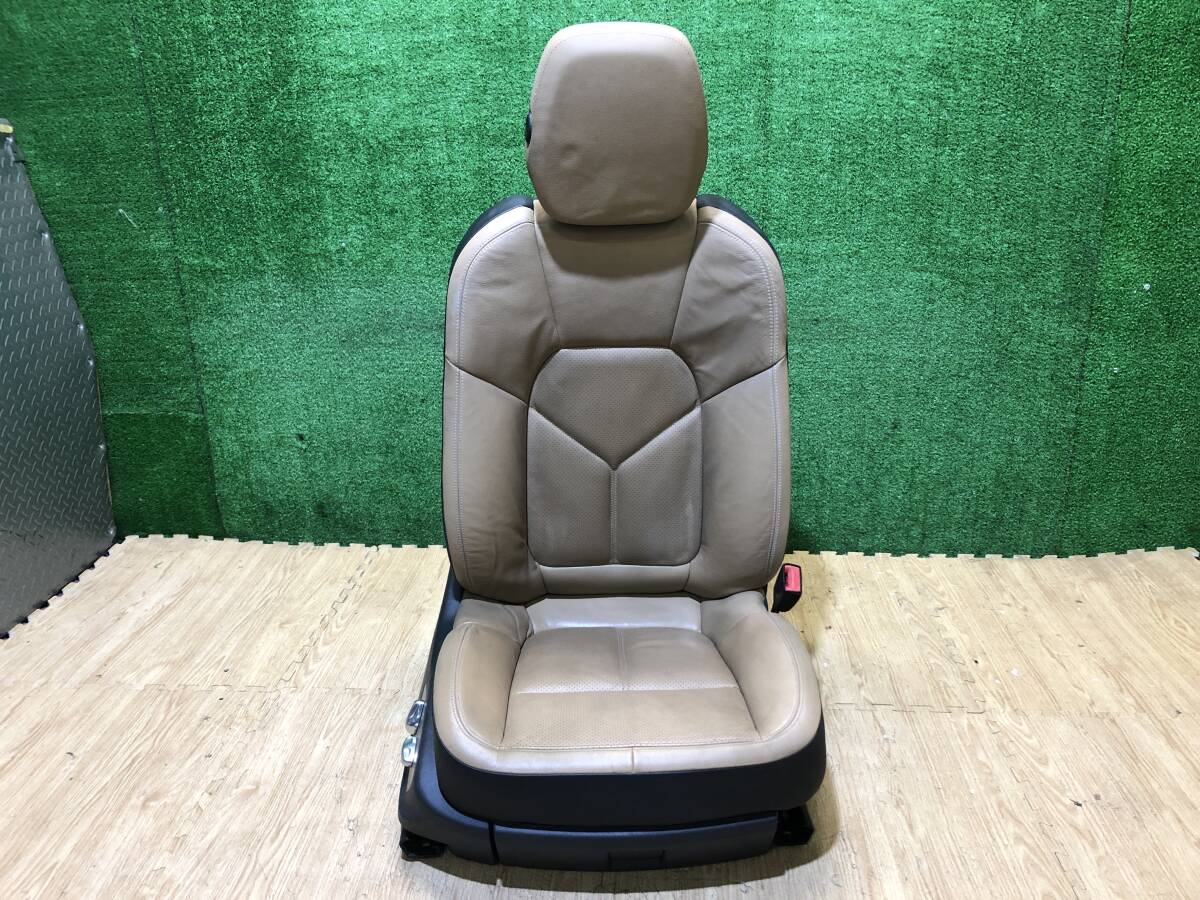 ポルシェ カイエン 958 後期 ベースグレード 運転席シート 右ハンドル ベージュ系 H28年式 管22032拍卖