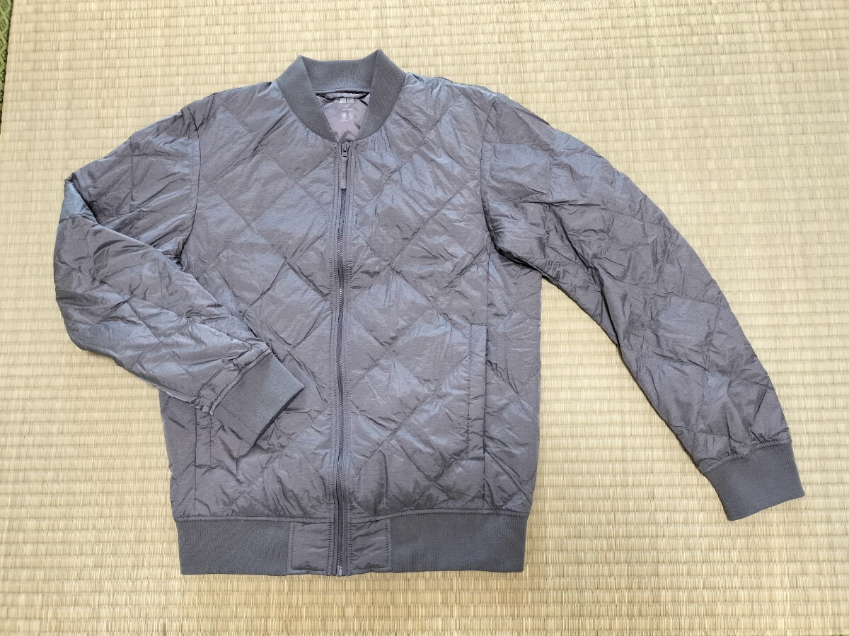 ユニクロ ダウン ブルゾン S シルバー グレー拍卖