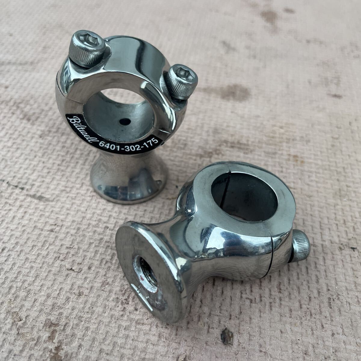 015241Biltwell スリムラインライザー ポリッシュ ハーレー チョッパー ハンドルポスト ショベル パン ナックル ビルトウェル拍卖