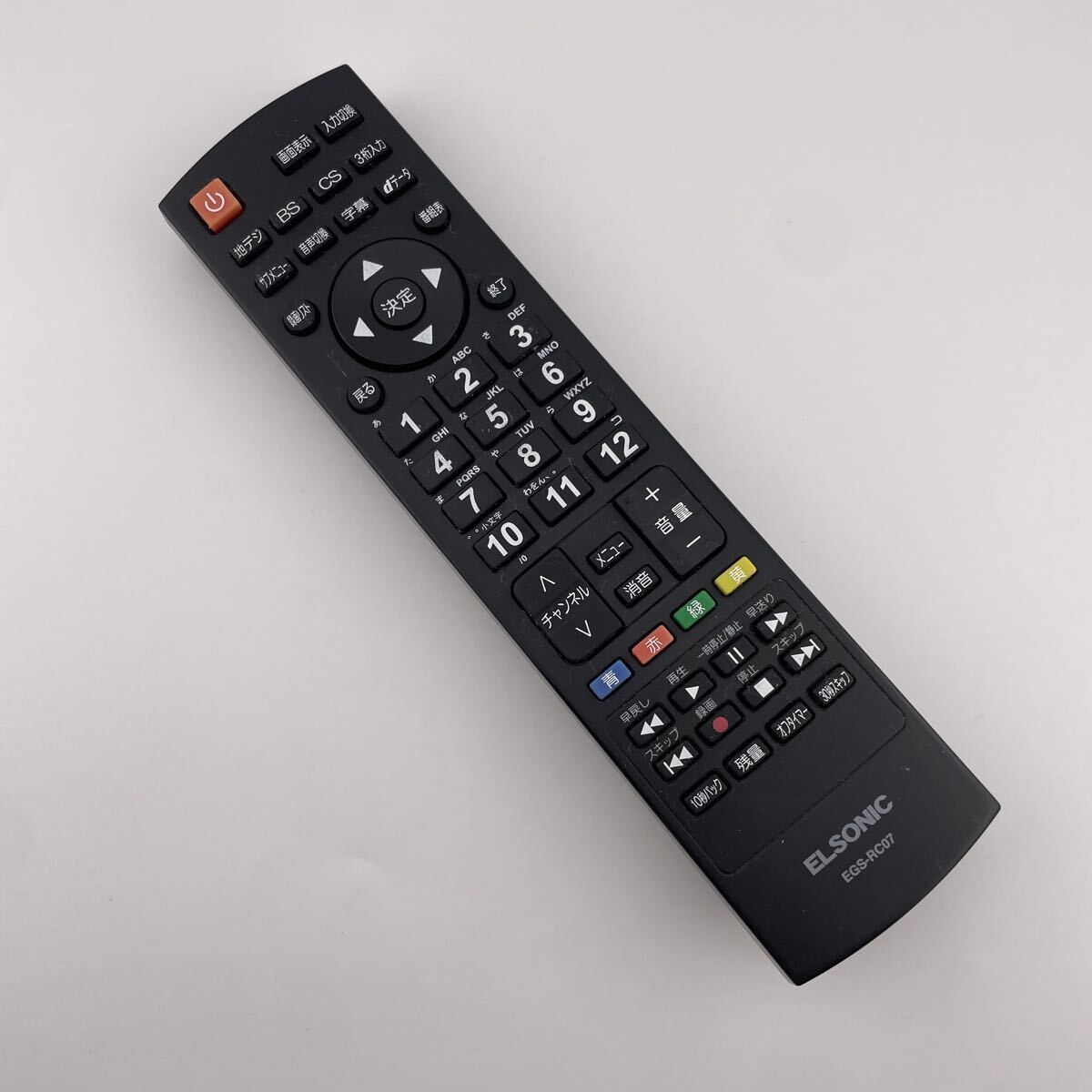 【赤外線動作確認済】送料無料 返金保証 ELSONIC テレビリモコン EGS-RC07 拍卖
