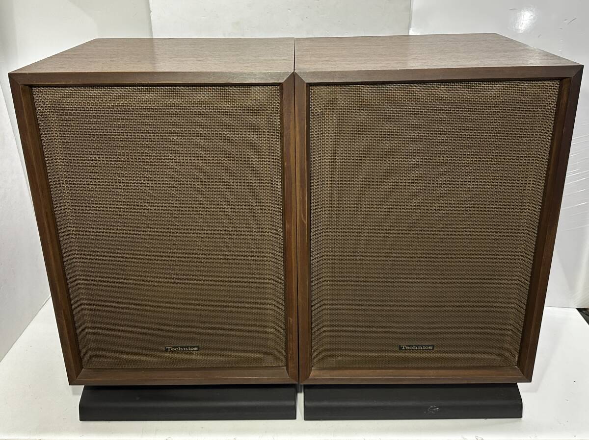 ★コレクター必見!! 当時物 現状品 Technics テクニクス ビンテージ スピーカーシステム ペア ブラウン 音響機器 レトロ 大型 IK152拍卖