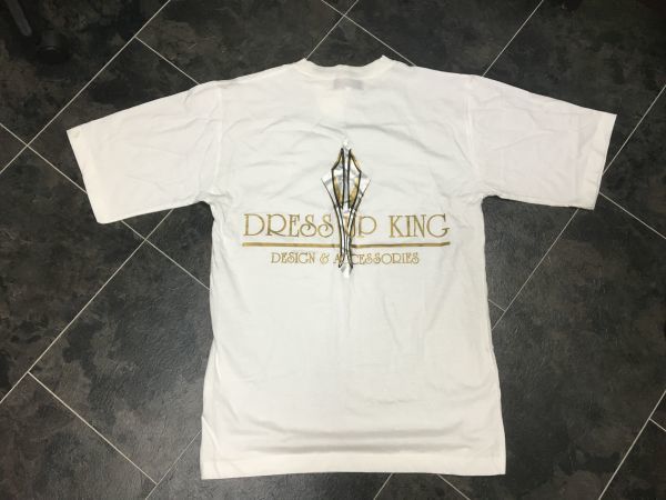 未使用保管品 ドレスアップキング ドレキン シロ Tシャツ フリーサイズ 綿100 希少 旧車 VIPCAR セダン拍卖