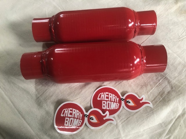 チェリーボム グラスパックマフラー 2本セット インパラ ベルエア カマロ コルベット エルカミーノ シボレー 旧車拍卖