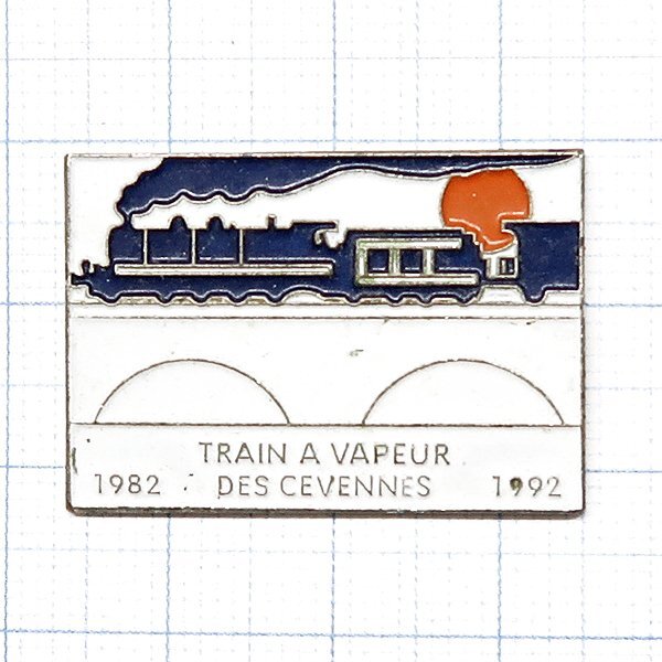 DKG P3141★ PINS ピンズ ピンバッチ ピンバッジ ピンバッヂ TRAIN A VAPEUR DES CEVENNES 蒸気機関車 セヴェンヌ 陸橋 機関車拍卖