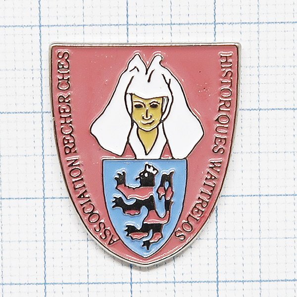 DKG P2843★ PINS ピンズ ピンバッチ ピンバッジ ピンバッヂ HISTORIQUES WATTRELOS ASSOCIATION RECHER CHES ワットレロス 紋章拍卖