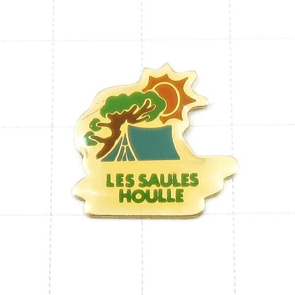 DKG★PINS ピンズ ピンバッチ ピンバッジ ピンバッヂ フランス P1707 LES SAULES HOUSE レ・ソール ハウス 家 テント 太陽 木 拍卖