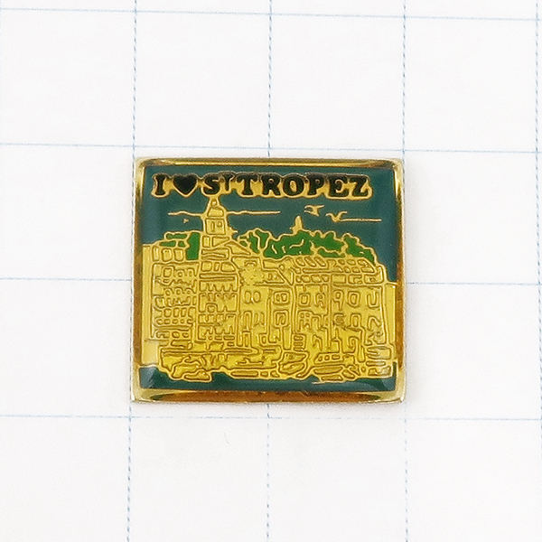 DKG★ PINS ピンズ ピンバッチ ピンバッジ ピンバッヂ フランス P1597 I LOVE STTROPEZ サントロペ Saint-Tropez ST.TROPEZ拍卖