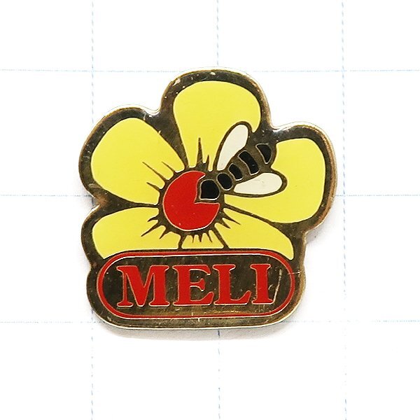 DKG★ PINS ピンズ ピンバッチ ピンバッジ ピンバッヂ P2121 MELI ハチ 蜂 ミツバチ 蜜蜂 フラワー 花 メーリ拍卖
