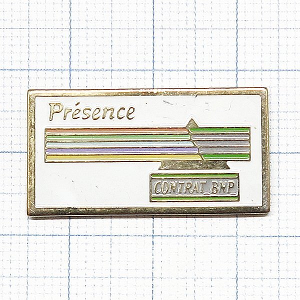 DKG P3317★ PINS ピンズ ピンバッチ ピンバッジ ピンバッヂ BNPパリバ銀行 Pressence CONTRAT BNP 銀行 BNPパリバ 銀行ロゴ拍卖