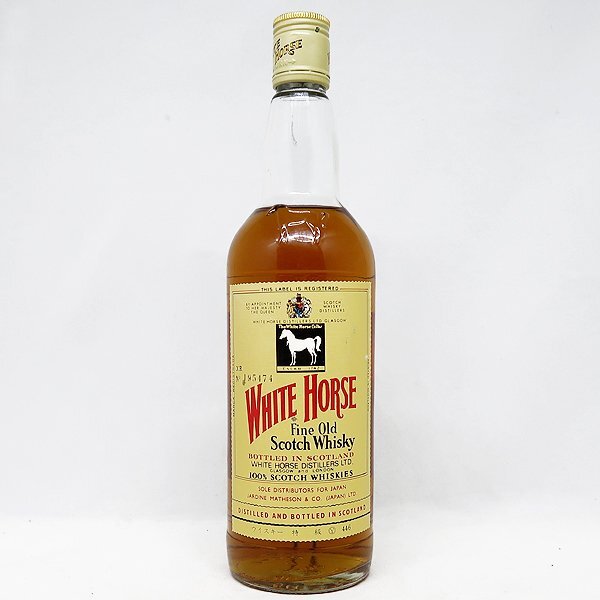 DKG★ 正規品 古酒 WHITE HORSE Fine Old ウィスキー特級 オールドボトル 旧ボトル ホワイトホース ファイン オールド 750ml 43% 日石本館拍卖