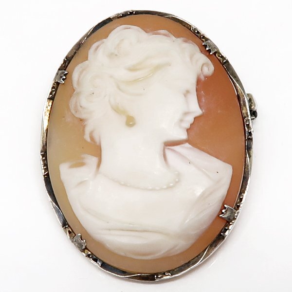 DKG★送料無料 BVA699★ 作家物 SILVER シルバー 925 カメオ ペンダント ブローチ SV925 カメオペンダント カメオブローチ拍卖