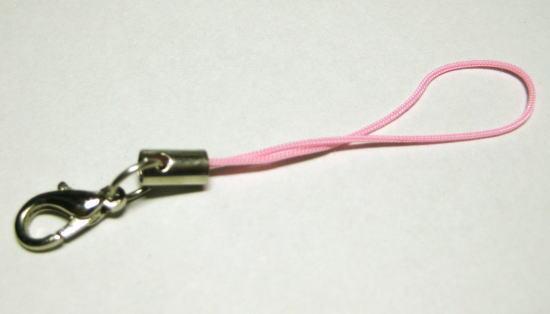 (閉店価格)【カニカン付きストラップ(ピンク)(90個入り)】拍卖