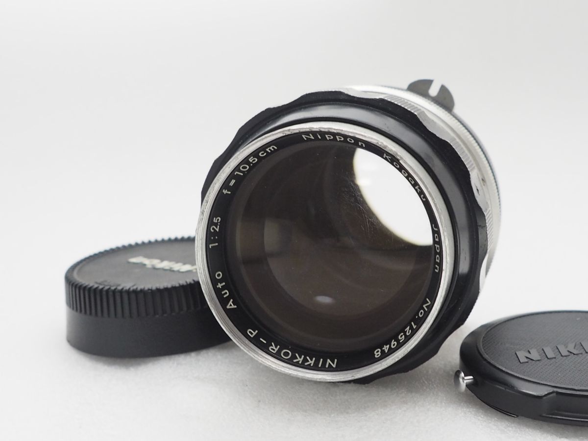 ★実用品★ NIKON ニコン NIKKOR-P Auto 10.5cm F2.5 PAT.PEND (125948) ★動作OK★ k135拍卖