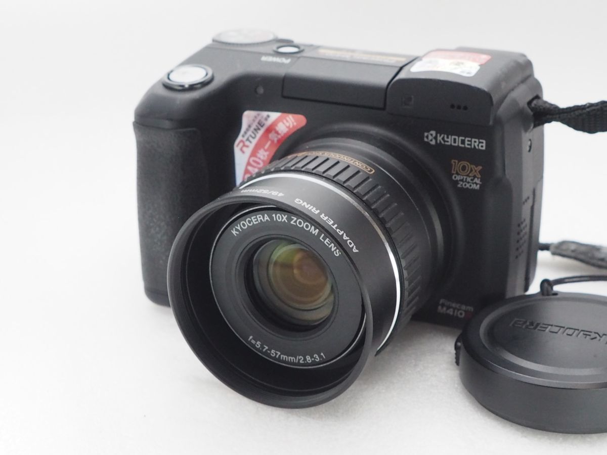 ★実用品★ KYOCERA キョウセラ Finecam M410R (DMB32556) ★動作OK★ k133拍卖