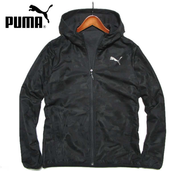 【プーマ】 リバーシブル フーデッドジップジャケット ブラック シャドーカモフラ (M) ジップフーディ PUMA プーマジャパン拍卖