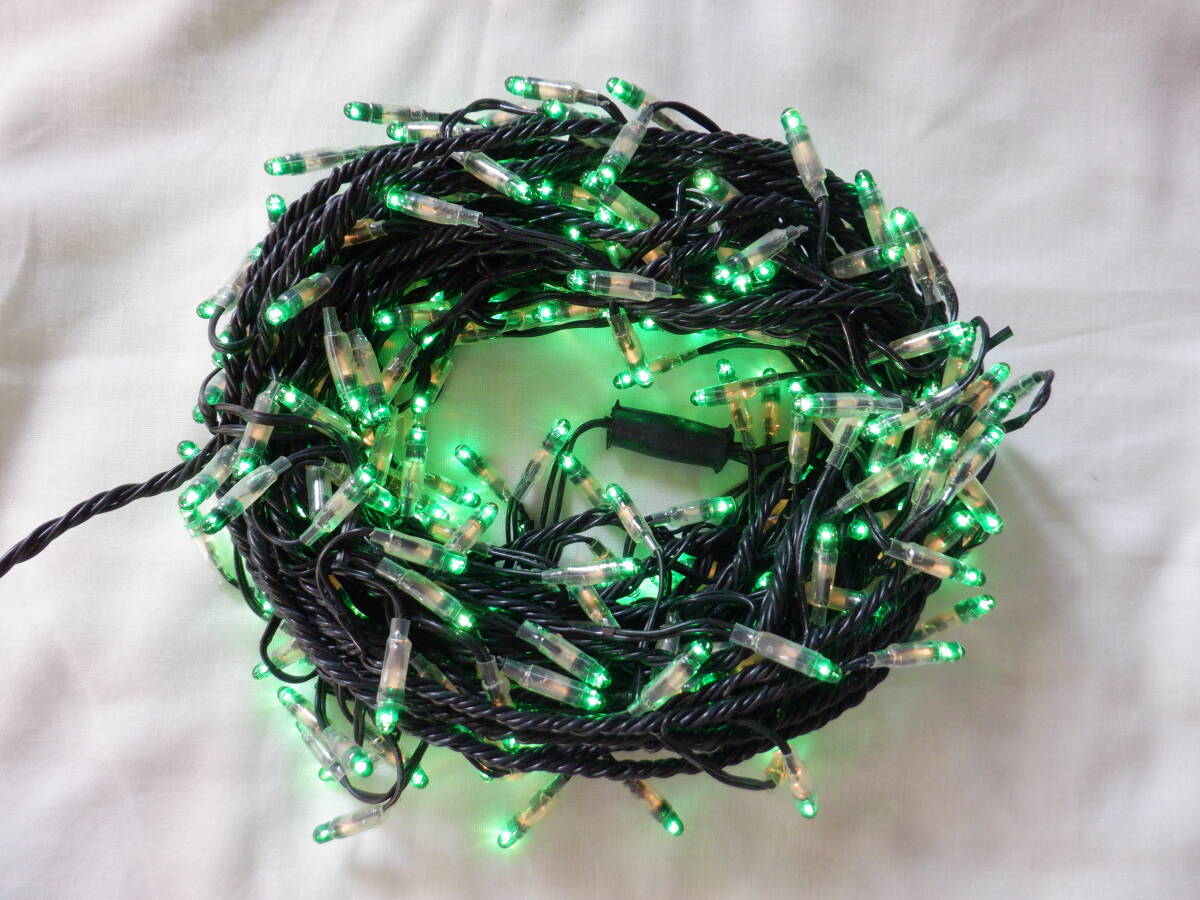 C. クリスマスライト イルミネーションライト 200球 コントローラー付き グリーン球 新品 未使用品 拍卖
