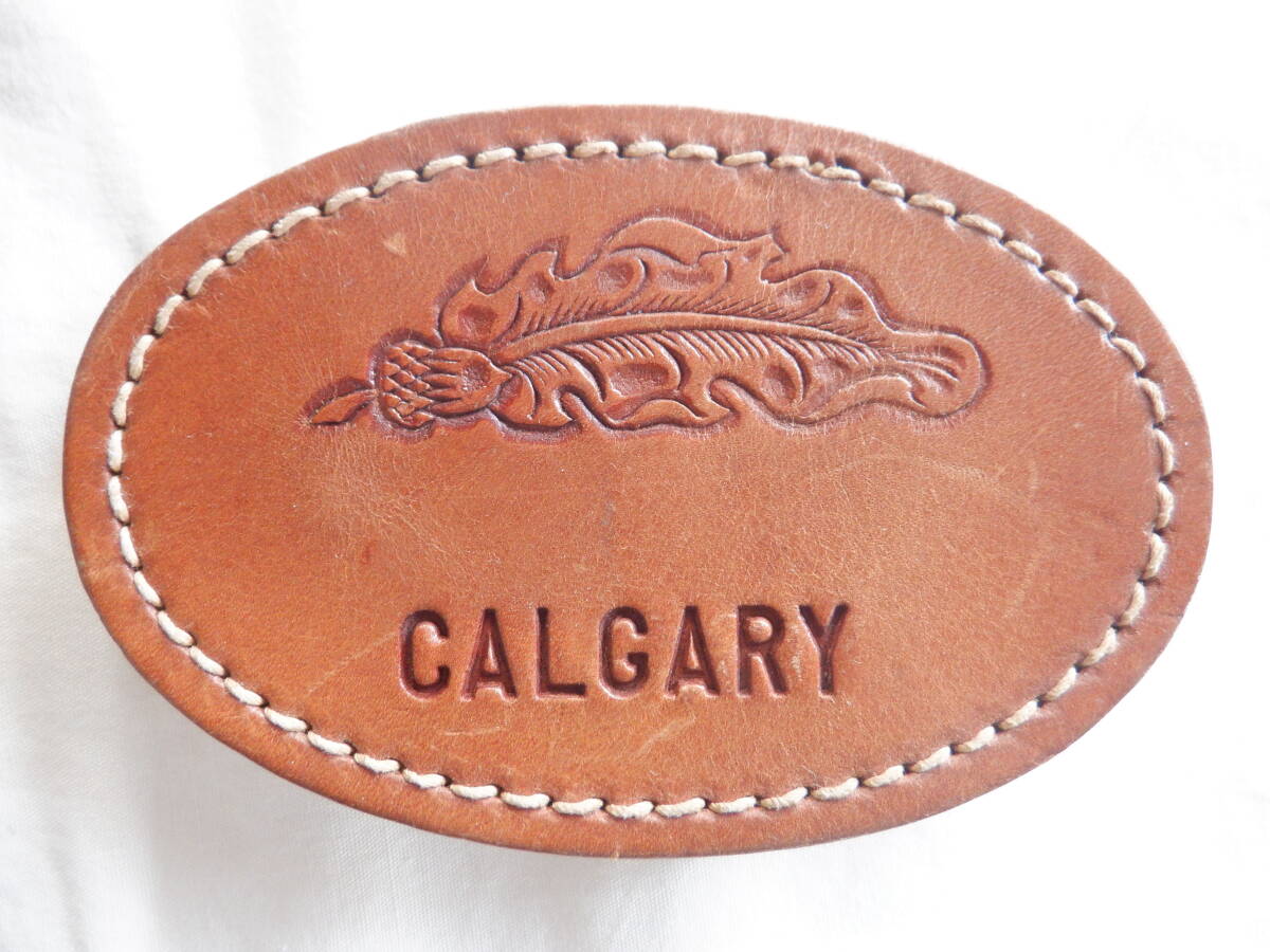 CALGARY カルガリー カナダ製 バックル 本革製 拍卖
