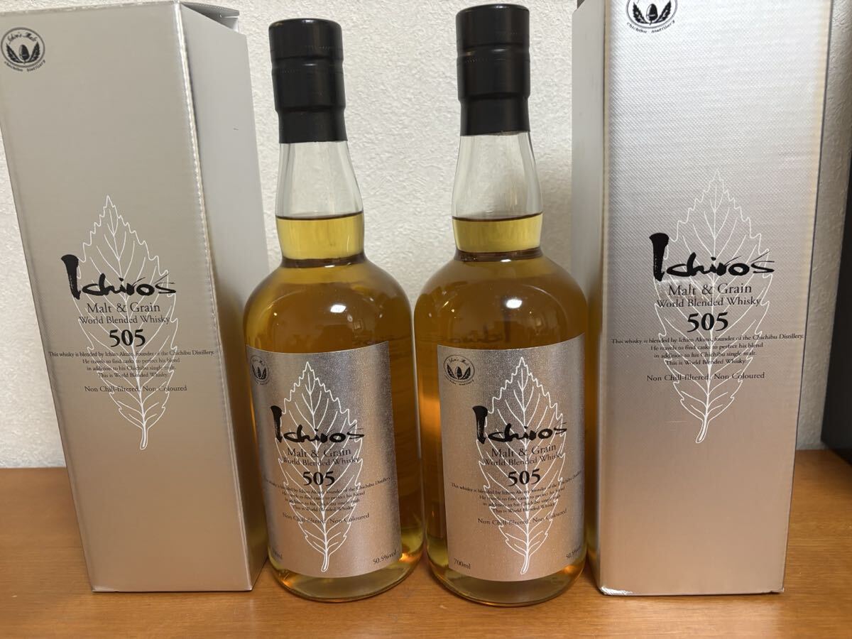 イチローズモルト&グレーン505シルバーラベル 2本セット 新品未開栓拍卖