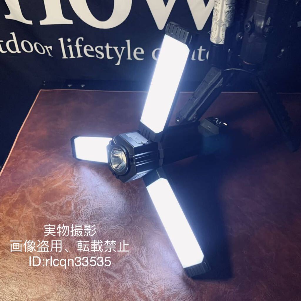 キャンプ LEDランプ ライト吊り下げ 折りたたみ式ランタン 出力機能 移動電源3500mAh アウトドア キャンプ 釣り21×40cm 180g拍卖