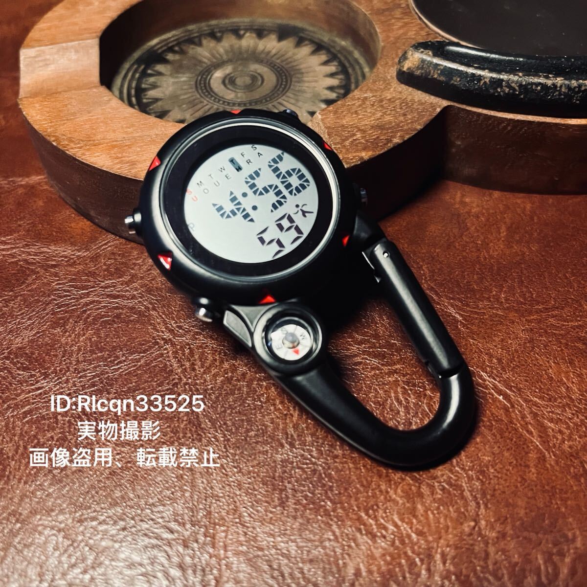 全金属 超高品質 アウトドア 登山ボタン 懐中時計 方位磁石 羅針盤 キャンプ 野外登山 釣り 7.5×4×1cm拍卖