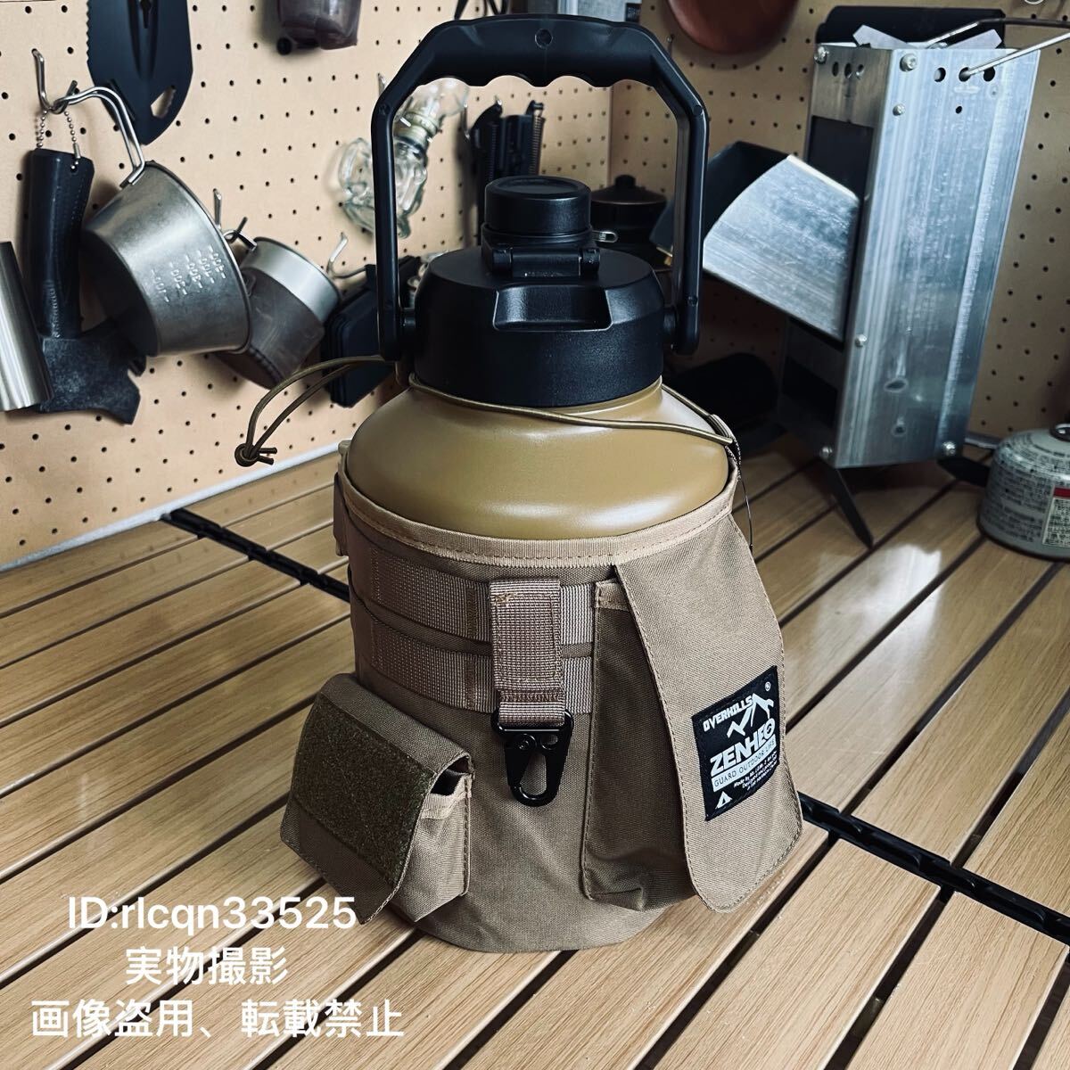 超大サイズ 3.8L 二重壁の真空断熱 超高品質 ステンレス保温保冷氷筒 アイスを入れて運ぶ キャンプやアウトドア カバー付き16.5x33cm拍卖