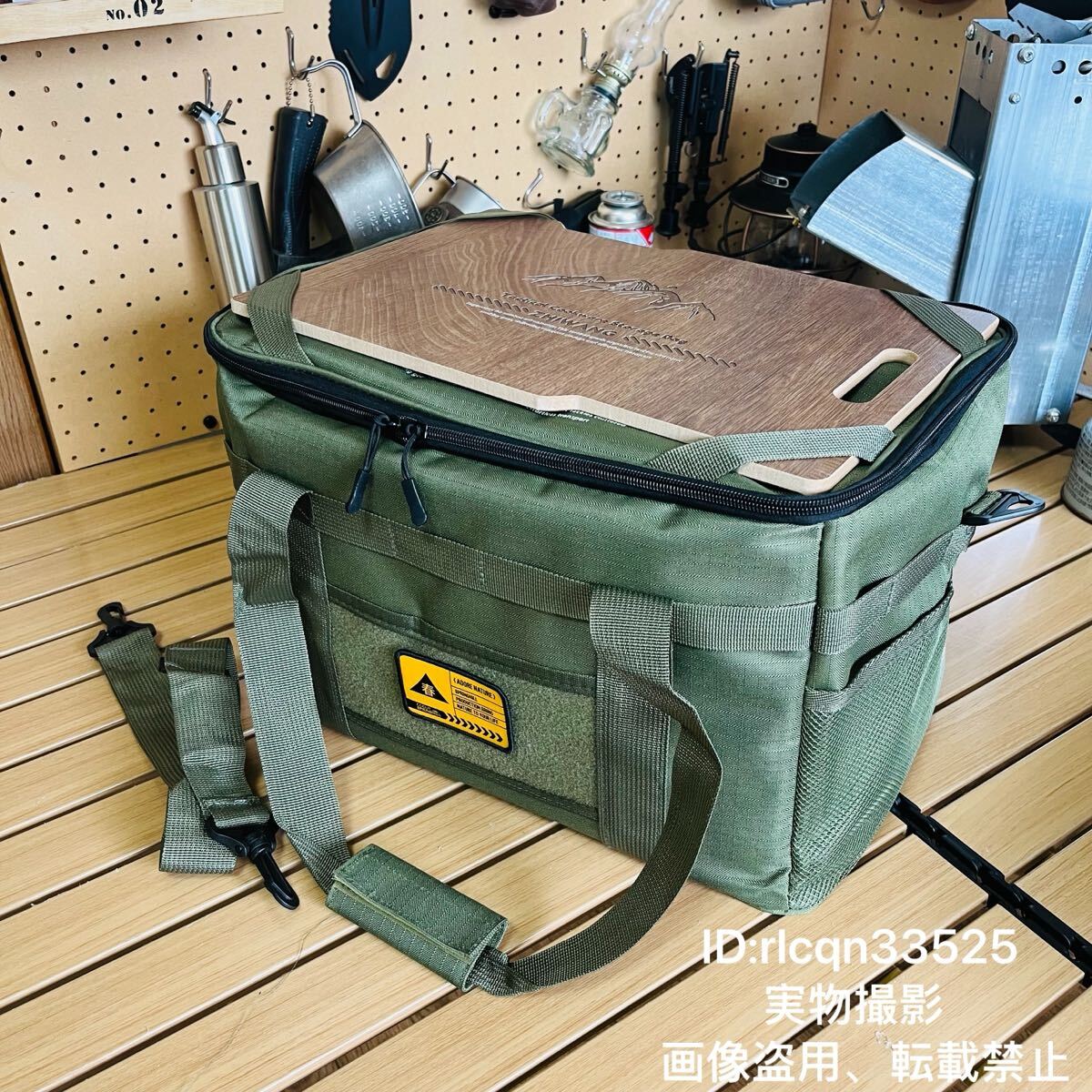 天板付き 36L大セイズ キャンプ 超高品質 多機能收納ケース 自立式 大容量収納バッグ 厚くして衝突を防ぐ アウトドア 登山 41×30×28cm拍卖
