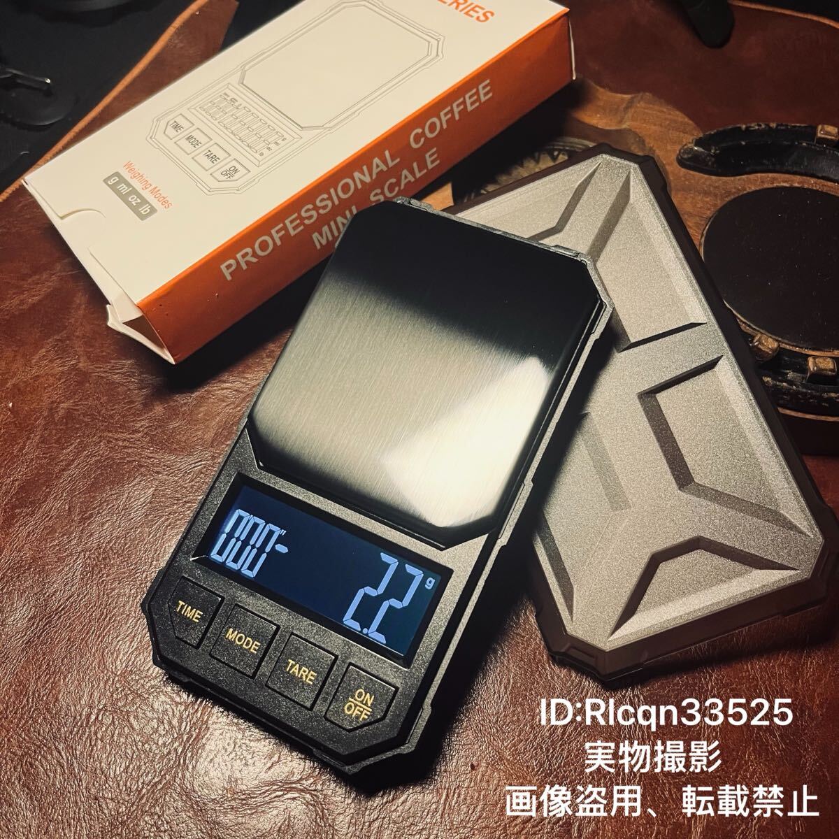 プロフェッショナル コーヒー電子スケール 精密電子秤 蓋付き設計 最大1000g 金属製計量面 タイマー機能 持ち運び便利 アウトドアキャップ拍卖