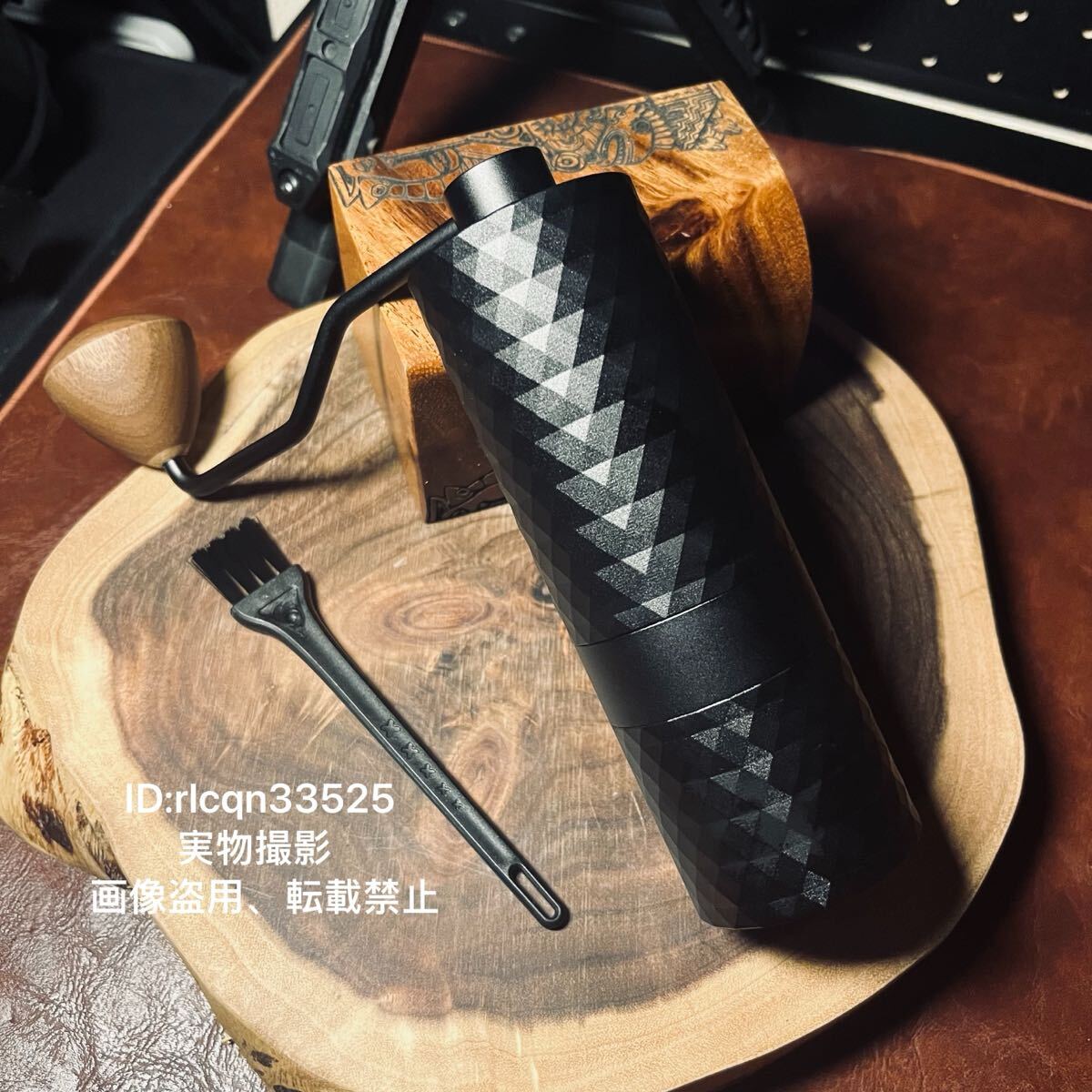 限定黒 ステンレス製 超高品質 手挽きコーヒーミル 手動式 コーヒーグラインダー ステンレス臼 粗さ調整可能 キャップ アウトドア拍卖