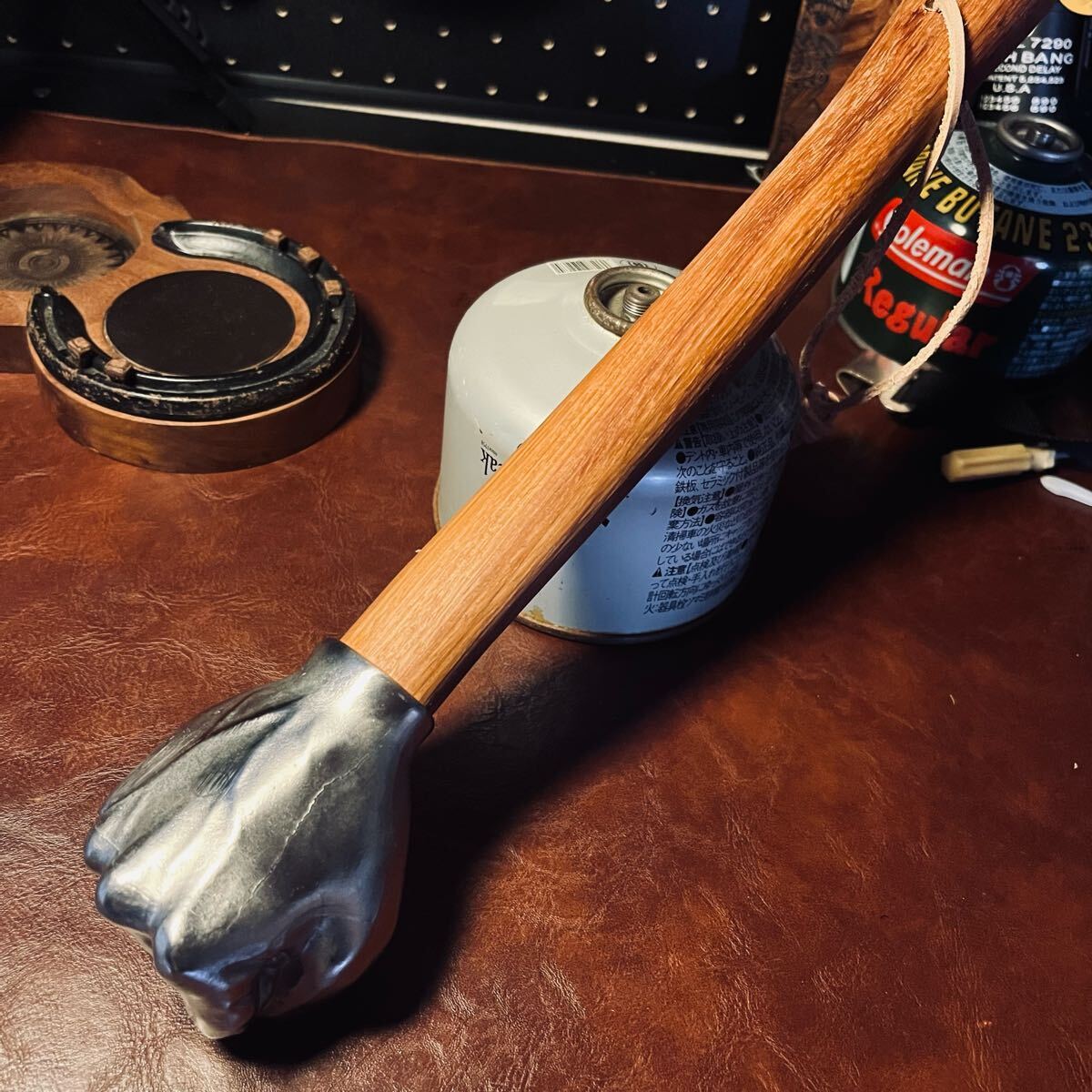 超激レア キャンプ用 高品質 ペグハンマー 鉄製ヘッド 木柄 アウトドア 野外登山 長さ35cm 910g拍卖