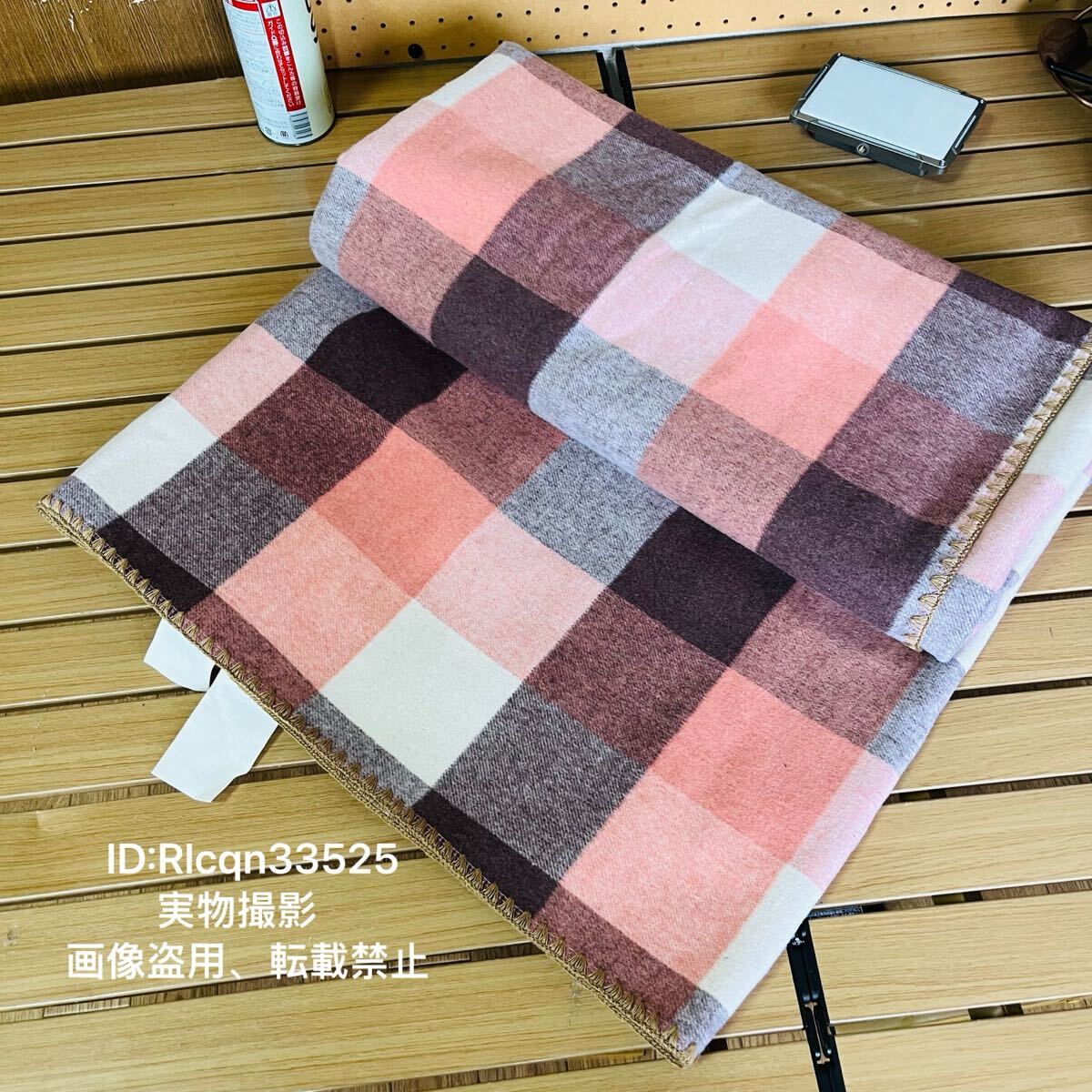 超高品質 アウトドア毛布 ウール100% ウール毛布 ブランケット チェック柄 北欧風 デザイン 羊毛毛布 キャップ 1.5mx2m 約1.9kg拍卖